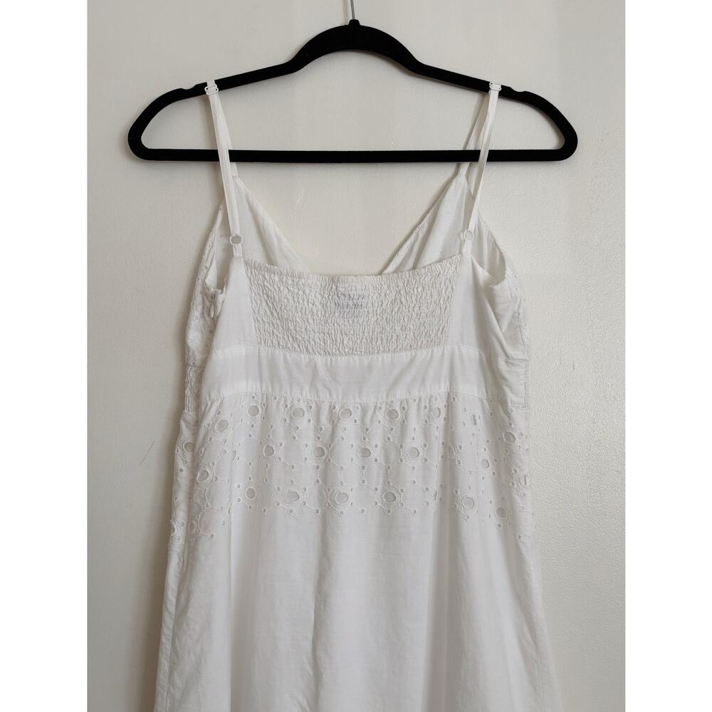 White Vintage Esprit Eyelet Lace Mini Dress US 8 - Picture 5 of 6